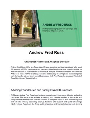 Biography ofAndrew Fred Russ