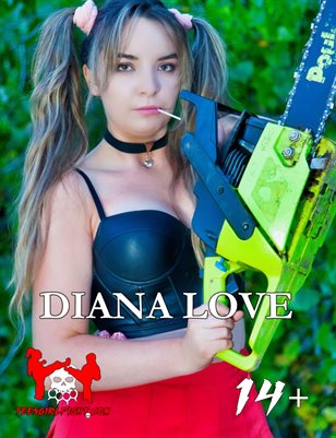 Diana Love - Petite Blonde Latina Teen with Pigtails from New Mexico Cosplays as a Playful Cheerleader Lollipop Chainsaw