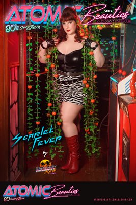 Atomic Beauties Magazine: 80's Special Edition Vol 2 - Scarlet Fever Cover Poster