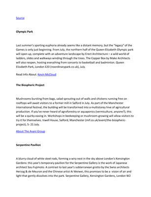 Avanti Group: The best architecture and design for summer 2013