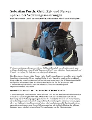 Sebastian Pusch: Geld, Zeit und Nerven sparen bei Wohnungssanierungen