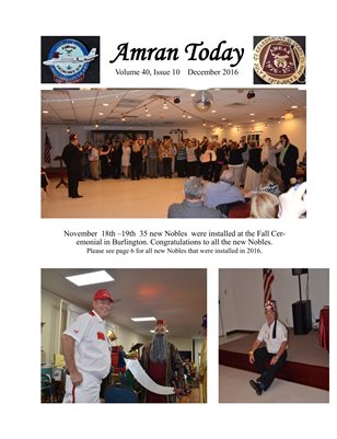 Amran Shriners - Amran Today 2016 Dec