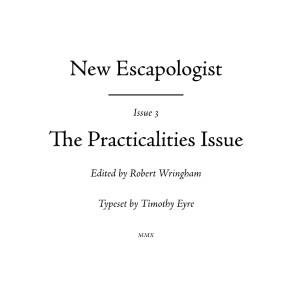 New Escapologist Issue Three