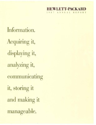 HP Annual Report 1987