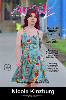 ENCHANTED ANGELZ MAGAZINE COVER POSTER - Cover Model Nicole Kinzburg - November 2024