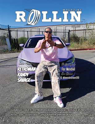 Rollin Magazine Issue 130 Cover Model Retroman Randy Savage