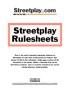Streetplay Rulesheets