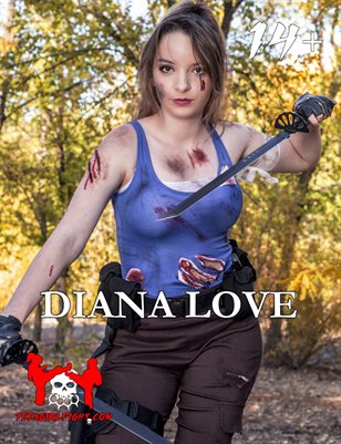 Diana Love - Petite Blonde Latina Teen from New Mexico Cosplays as Lara Croft from Tomb Raider Ready to Fight