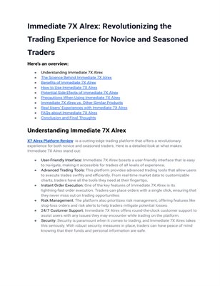 X7 Alrex Platform Review-{HONEST CRYPTO PLATFORM}-Read All Fact With Immediate X6 Alrex