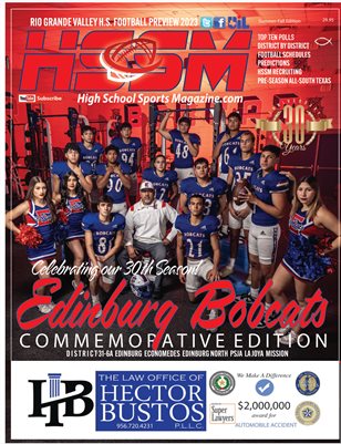 2023 HSSM Football Preview Edinburg HS Commemorative Edition