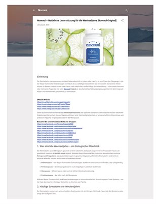 Novexol – Natürliche Unterstützung für die Wechseljahre [Novexol Original]