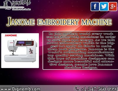 Janome embroidery machine