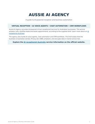 Aussie AI Agency