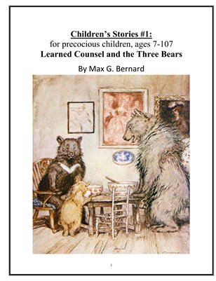 Learned Counsel and The Three Bears