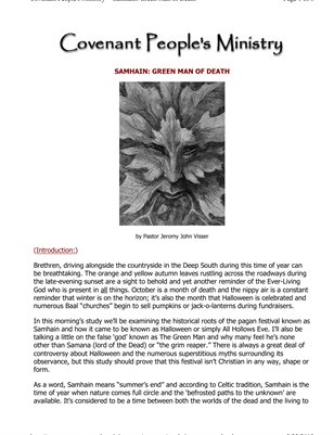 Samhain: Green Man of Death