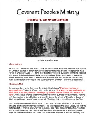 If Ye Love Me, Keep My Commandments