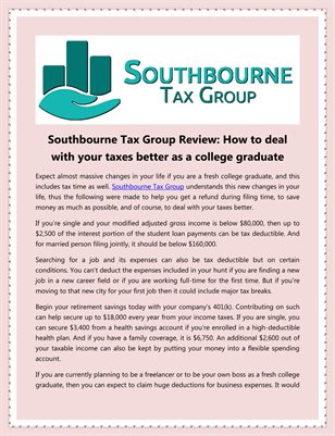 How to deal with your taxes better as a college graduate