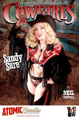 Atomic Beauties Magazine - Cowgirls Special Edition 2026 Vol 1 Sandy Sure Cover Poster