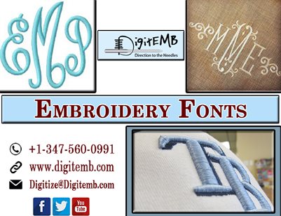 Embroidery Fonts