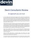 Devin Consultants Review: An approach you can trust