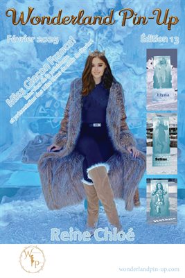 Wonderland Pin-up Février 2025 édition 13 Reine Chloé poster de couverture