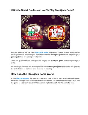 Ultimate Smart Guides on How To Play Blackjack Game?