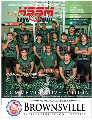 2023 HSSM Football Preview Brownsville Pace Commemorative Issue