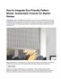 How to Integrate Eco-Friendly Pattern Blinds: Sustainable Choices for Stylish Homes