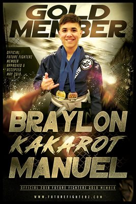 BRAYLON MANUEL GOLD MEMBERSHIP/DIPLOMA POSTER