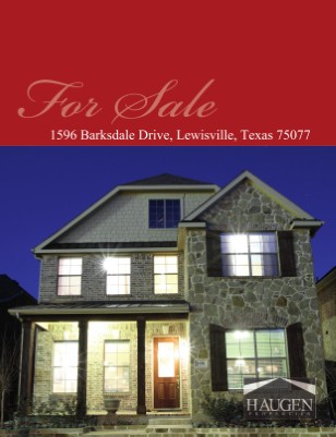 Haugen Properties -1596 Barksdale Drive Lewisville 75077