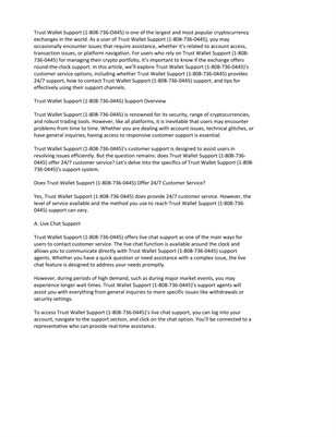 How Do I Contact Trust Wallet? {Support $ Service}