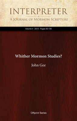 Whither Mormon Studies?