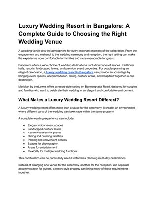 Luxury Wedding Venues 