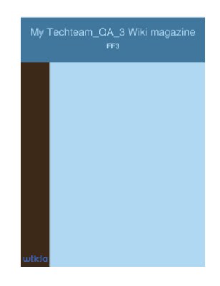 My Techteam_QA_3 Wiki magazine
