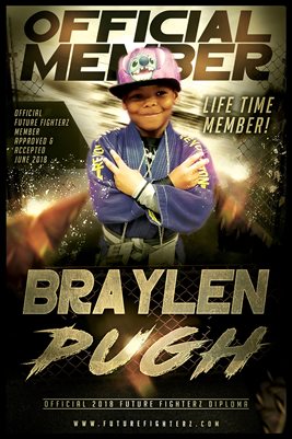 Braylen Pugh Gold Diploma Poster