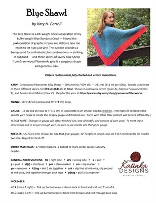 Blye Shawl - Outer Pages