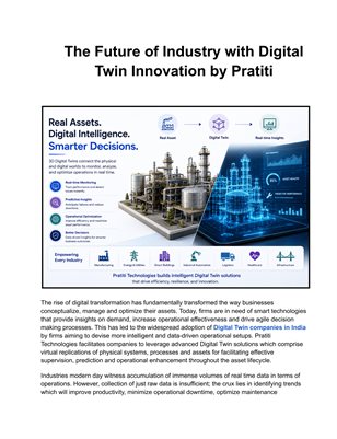 The Future of Industry with Digital Twin Innovation by Pratiti 