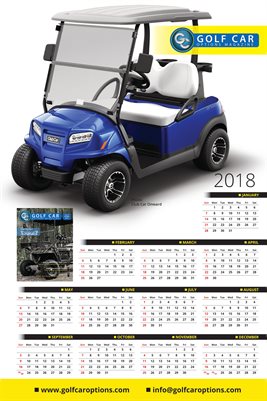 2018 Golf Car Poster/Calendar