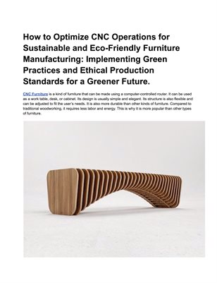 CNC FURNITURE IN DUBAI