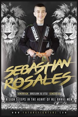 Sebastian Rosales Black N White Lion Poster
