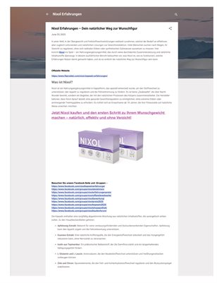 Nixol Erfahrungen – Dein natürlicher Weg zur Wunschfigur