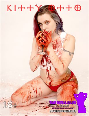 Kitty Otto - Sexy Busty Alternative Barefoot Babe with Tattoos Eats Her Enemy's Heart Out