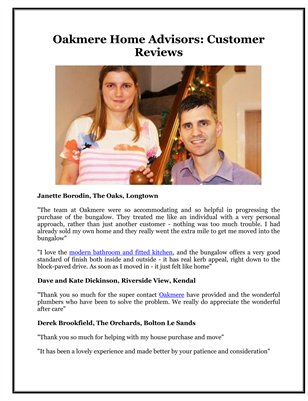 Oakmere Home Advisors: Customer Reviews