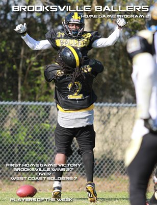 Brooksville Ballers Home Game Program 2