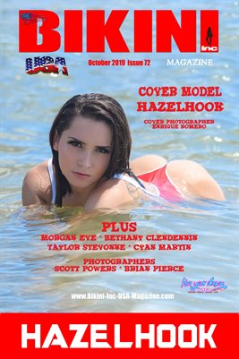 BIKINI INC USA MAGAZINE COVER POSTER - Cover Model HazelHook - October 2019