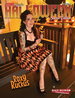 Atomic Beauties Magazine: Halloween Special Edition 2025 Vol 9 - Roxy Ruckus Cover