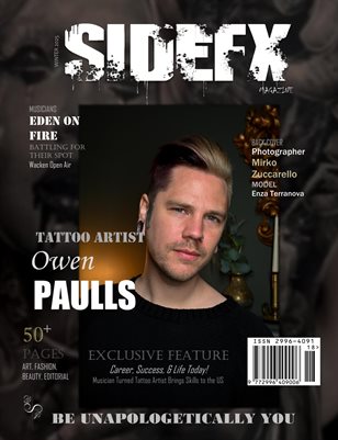 SIDEFX Magazine Winter 2025 Print Publication Featuring OWEN PAULLS