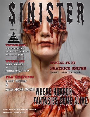 SINISTER Magazine-Issue #1 Arielle Hope Cover