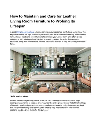 Living Room Furniture Dubai