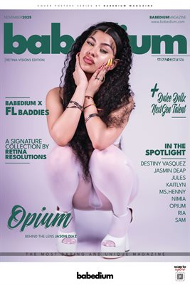 OPIUM RETINA VISIONS EDITION - BABEDIUM MAGAZINE COVER POSTER